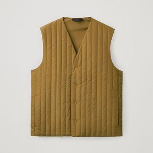 COS Reversible Padded Liner Vest (Light Brown)